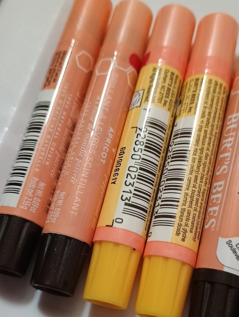 8 x Burt's Bees Lip Shimmer Apricot